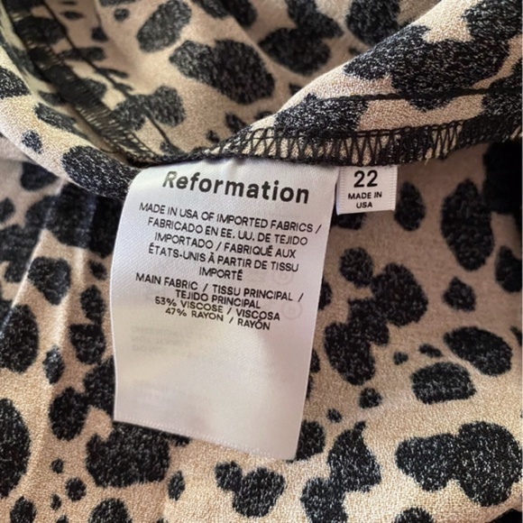 NEW Reformation Sigmund Dress Blitz 22 Plus Size - Picture 14 of 17